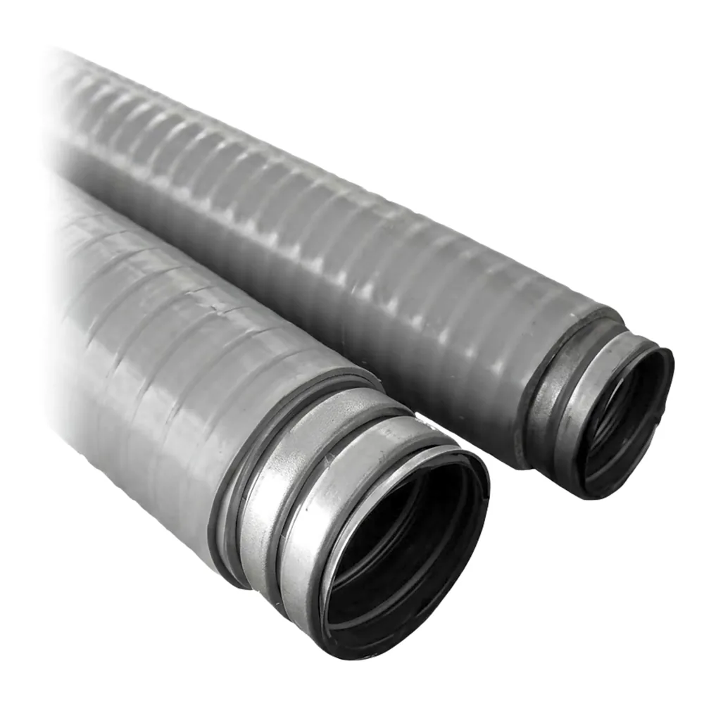 Tubo Flexible tipo Liquidtight de 3/8" (9.5 mm) / Acero + Forro PVC / Rollo de 20 Metros.