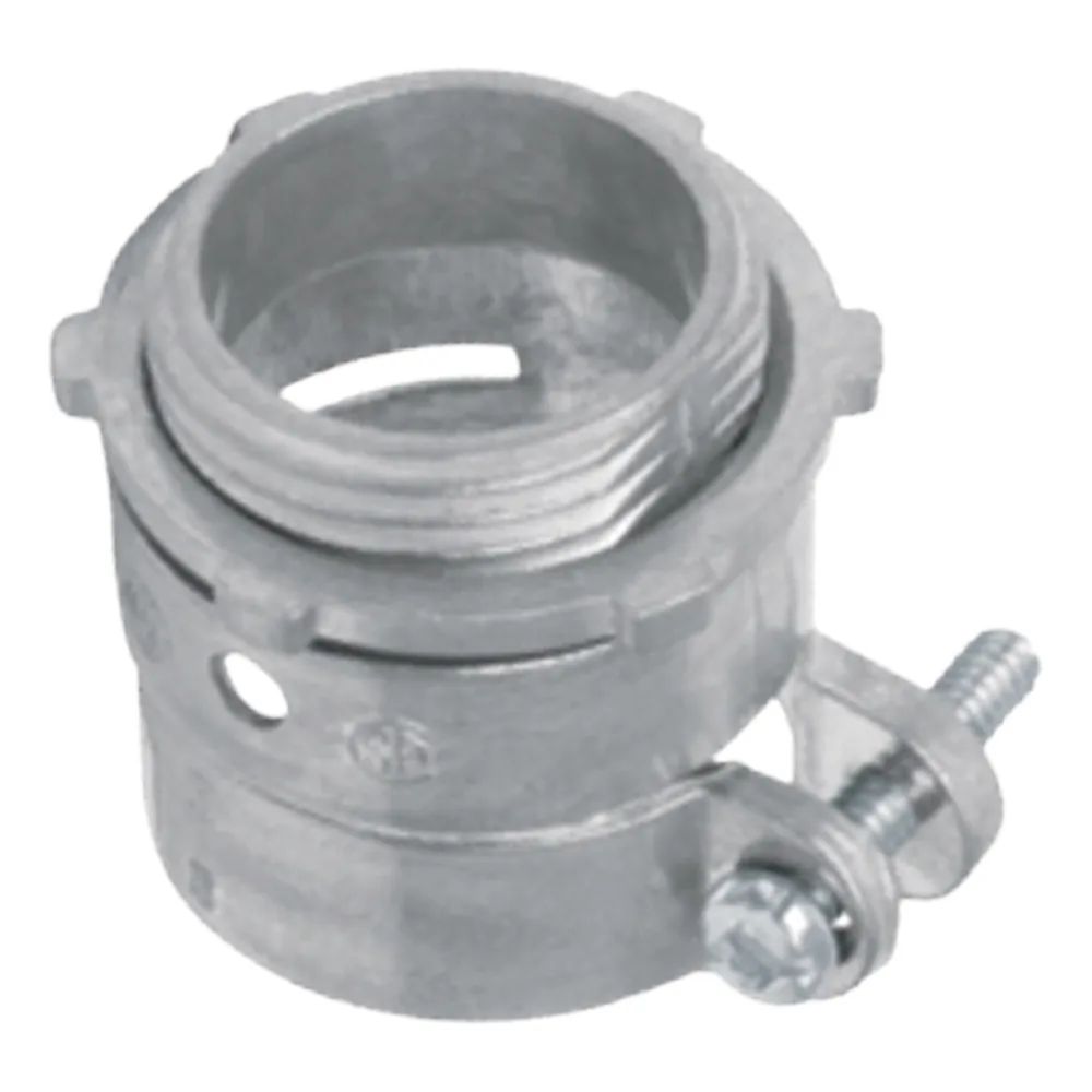 Conector recto para tubo flexible de 2 1/2" (63 mm).