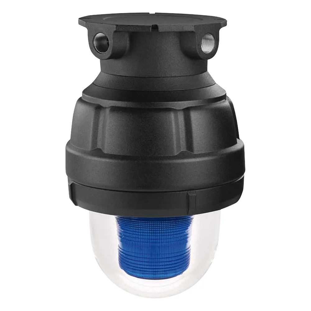 Luz Estroboscópica Antiexplosión / 75 Destellos por Minuto / 24 Vdc / Tipo 4X IP66 / Clase I Div 1 Grupos C y D / Clase I Div 2 Grupos A B C D / Clase II Div 1 Grupos E F G / Clase III / Marino / Domo de Vidrio / Montaje Separado