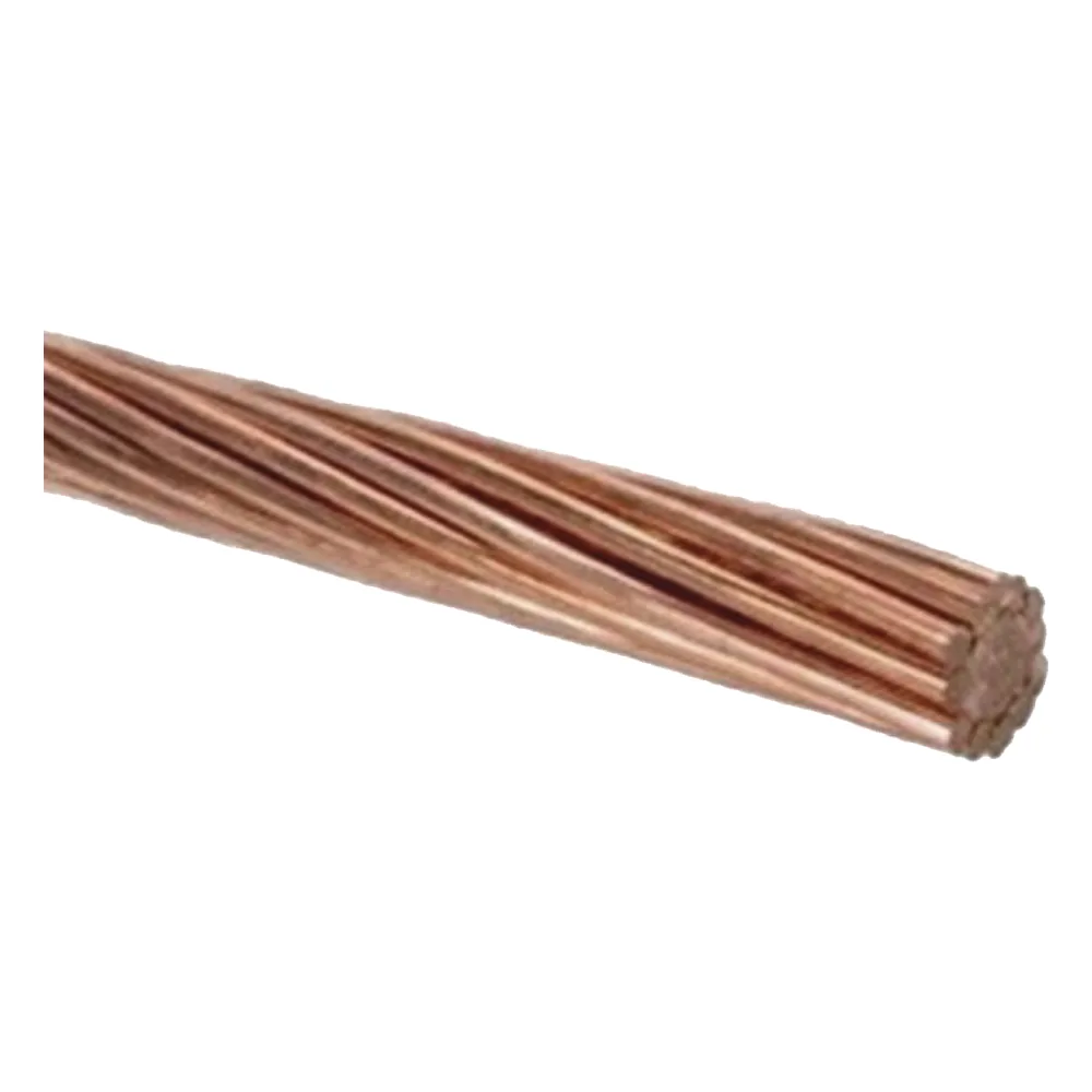 QV74 / Cable Cobre desnudo / 4 AWG / Semiduro 7 Hilos / Rollo de 100 m.
