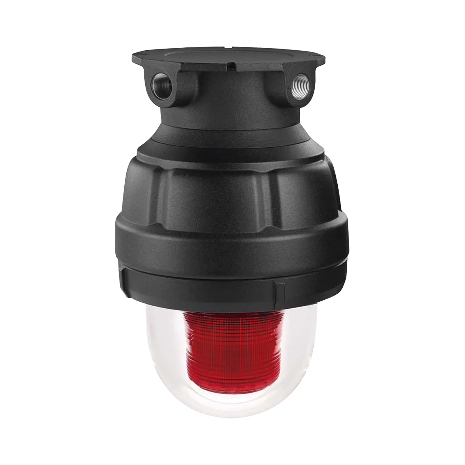 Luz Estroboscópica Antiexplosión / 75 Destellos por Minuto / 24 Vdc, 120 Vac 50/60 Hz, 240 Vac 50/60 Hz / Tipo 4X / IP66 / Clase I, Div. 1, Grupos C y D / Clase I, Div. 2, Grupos A, B, C y D / Clase II, Div. 1, Grupos E, F y G / Clase III /