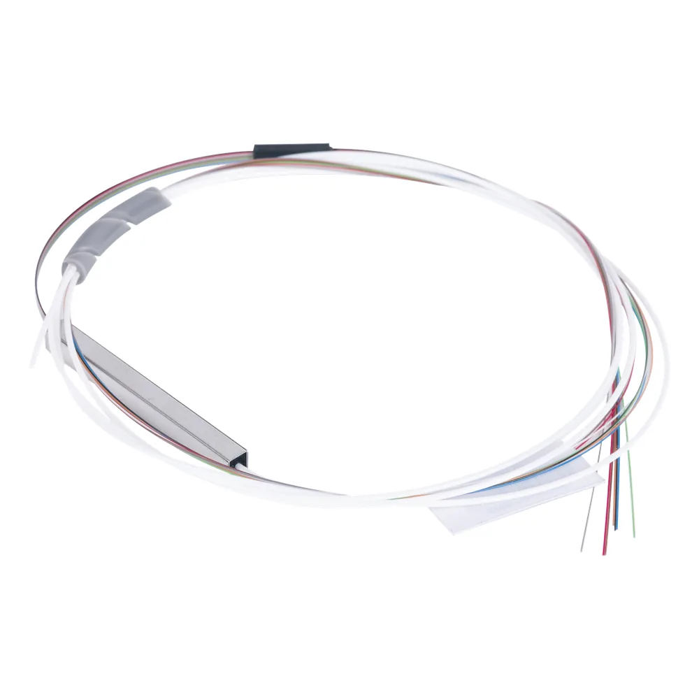 Divisor Óptico (Splitter) Tipo PLC, de 1x8, Sin Conectores