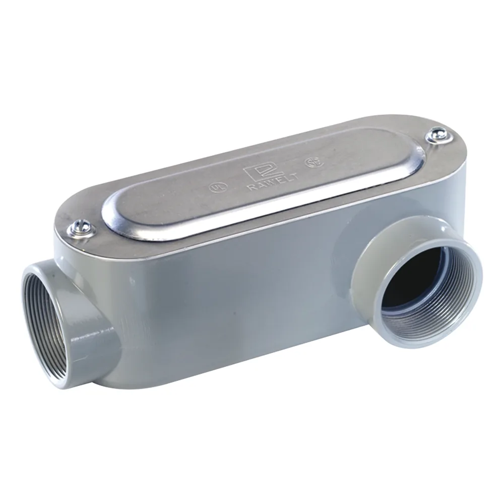 Caja Oval Roscada tipo LL de 2 1/2" chica (63.5 mm) / Incluye tapa y tornillos.