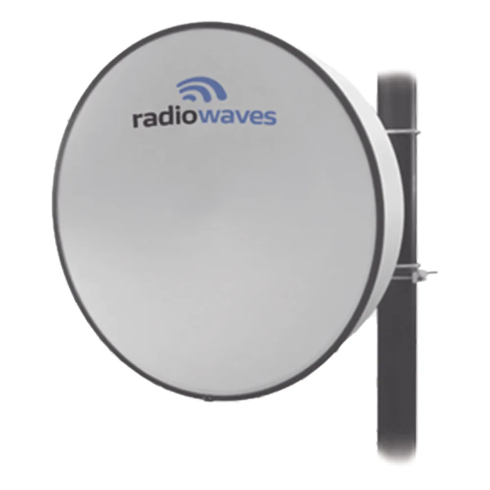 Antena direccional, Dimensiones (3 ft), 4.9 - 6 GHz, 2 conectores N-hembra, Ganancia de 32dBi, Radomo y montaje incluido.