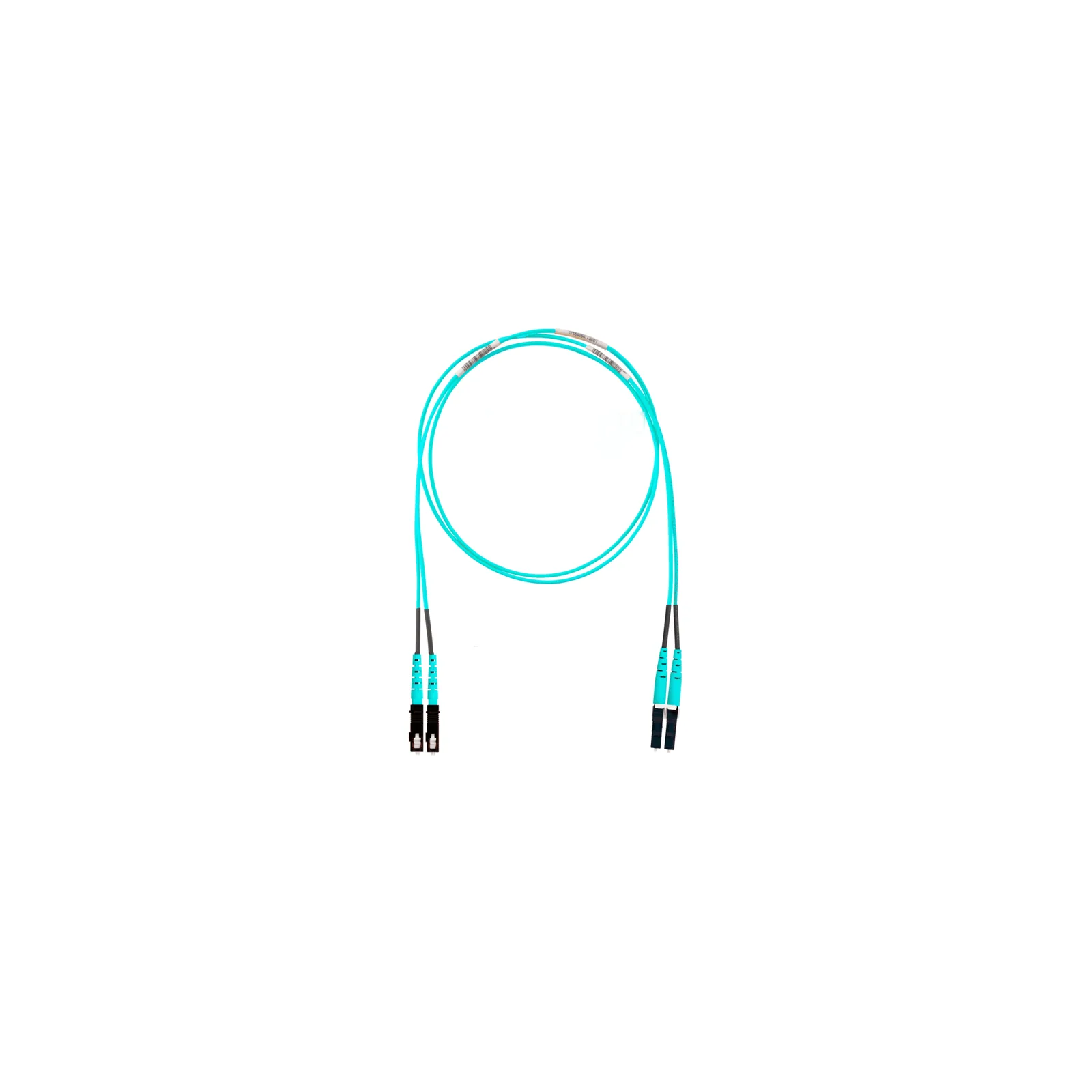 Jumper de Fibra Optica Multimodo 50/125 OM4, LC-SC Duplex, OFNR (Riser), Color Aqua, 5 Metros (16.40 Pies)