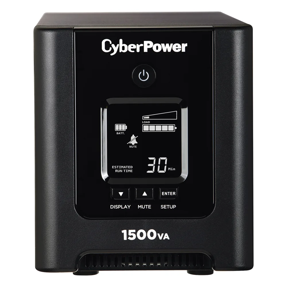 UPS de 1500 VA/1050 W, Topología Línea Interactiva, Entrada 120 Vca NEMA 5-15P, Onda Senoidal Pura, Tipo Mini Torre, Con 8 Tomas NEMA 5-15R
