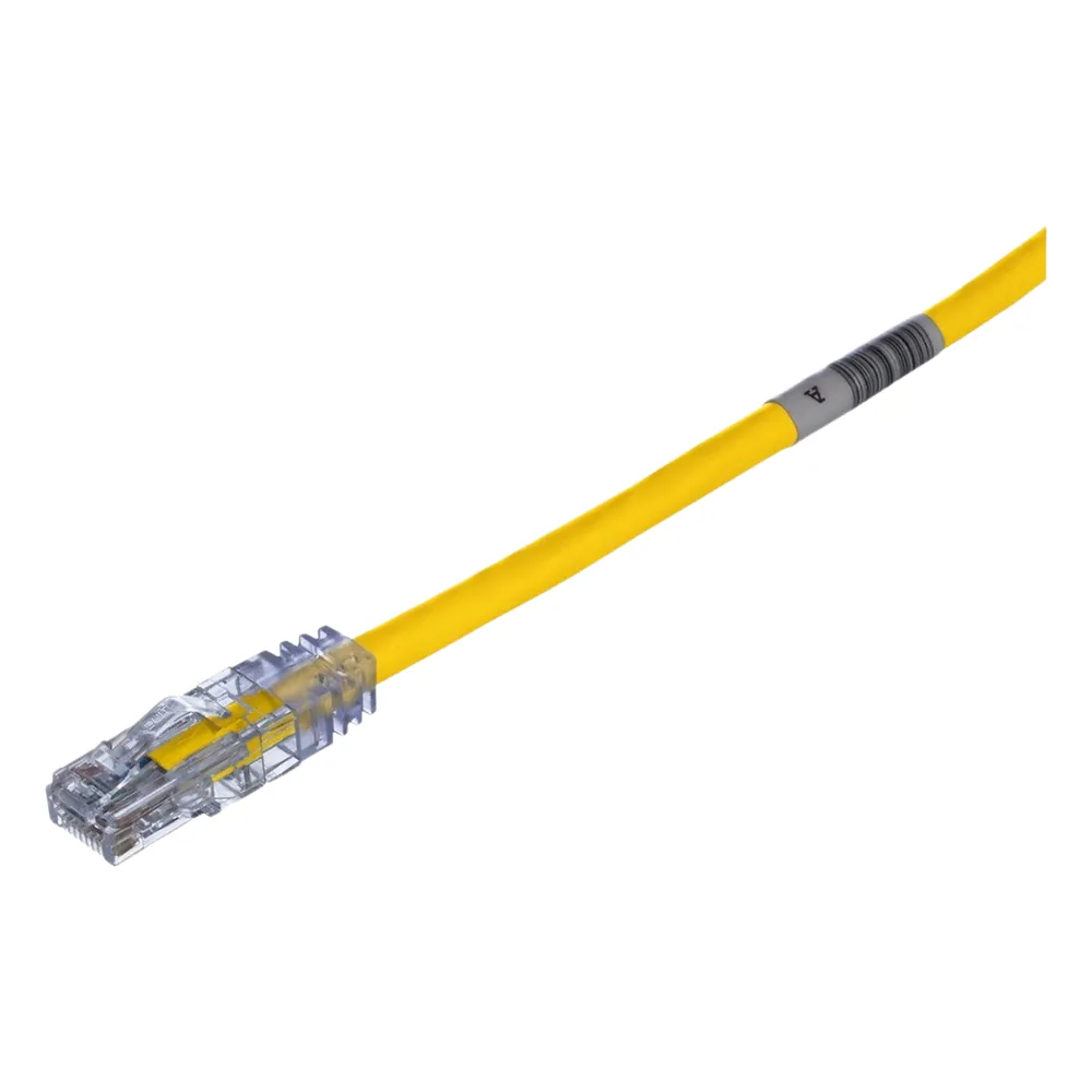 Cable de Parcheo TX6, UTP Cat6, 24 AWG, CM, Color Amarillo, 6.10 Metros (20 Pies)