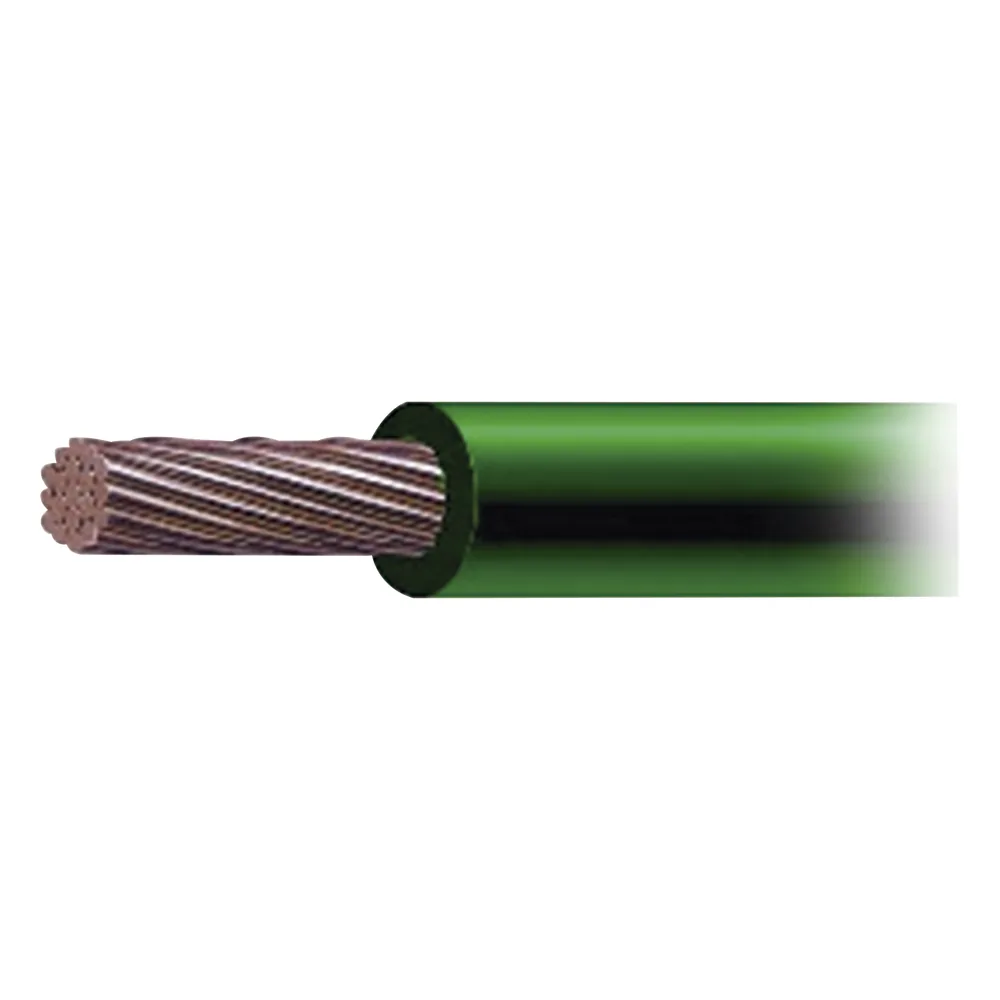 Cable de Cobre Recubierto THW-LS Calibre 4 AWG 19 Hilos Color Verde (500 Metros)