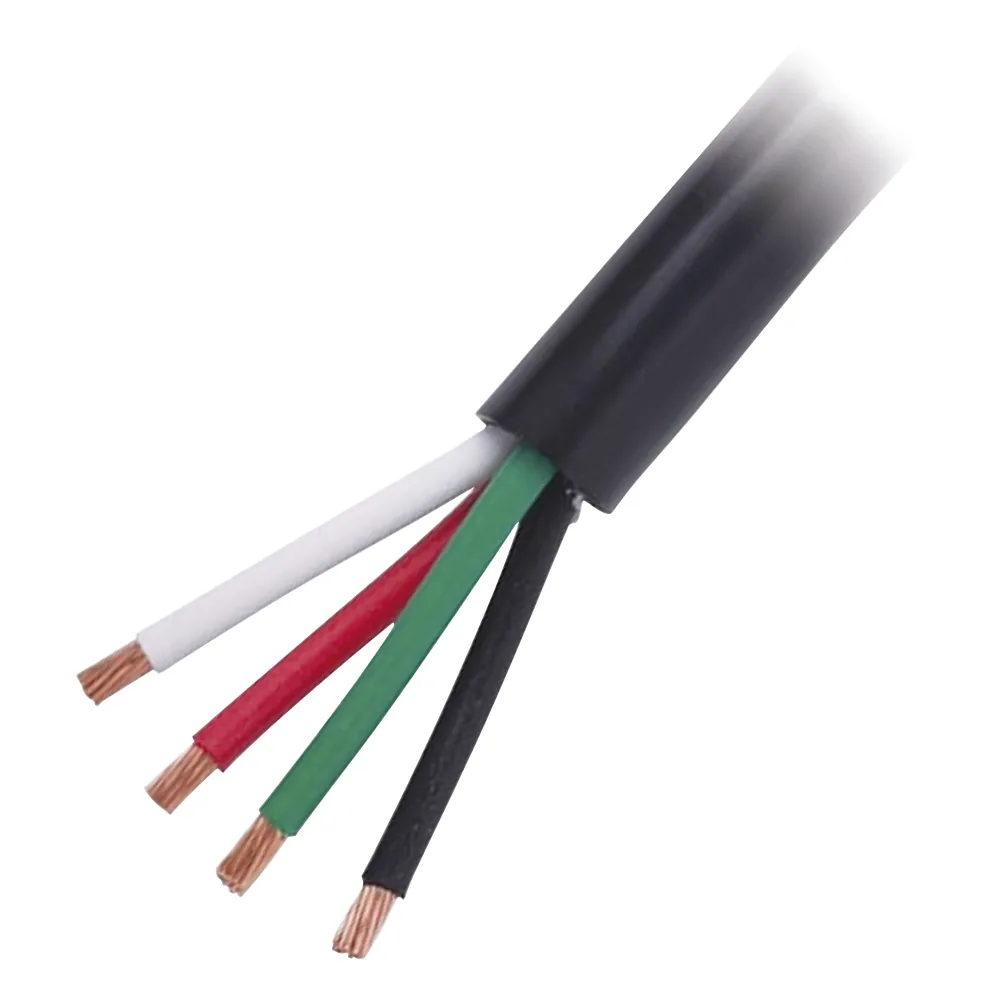 Cable Eléctrico de Uso Rudo 4 Hilos Calibre 14 AWG, Hasta 600 V. Rollo de 100 m.