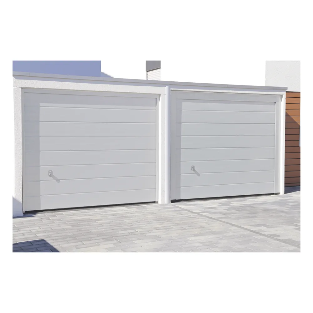 Puerta de Garage de Alta Calidad / Linea Central / Color Blanco 8X7 pies, AISLADA, Estilo Americana.