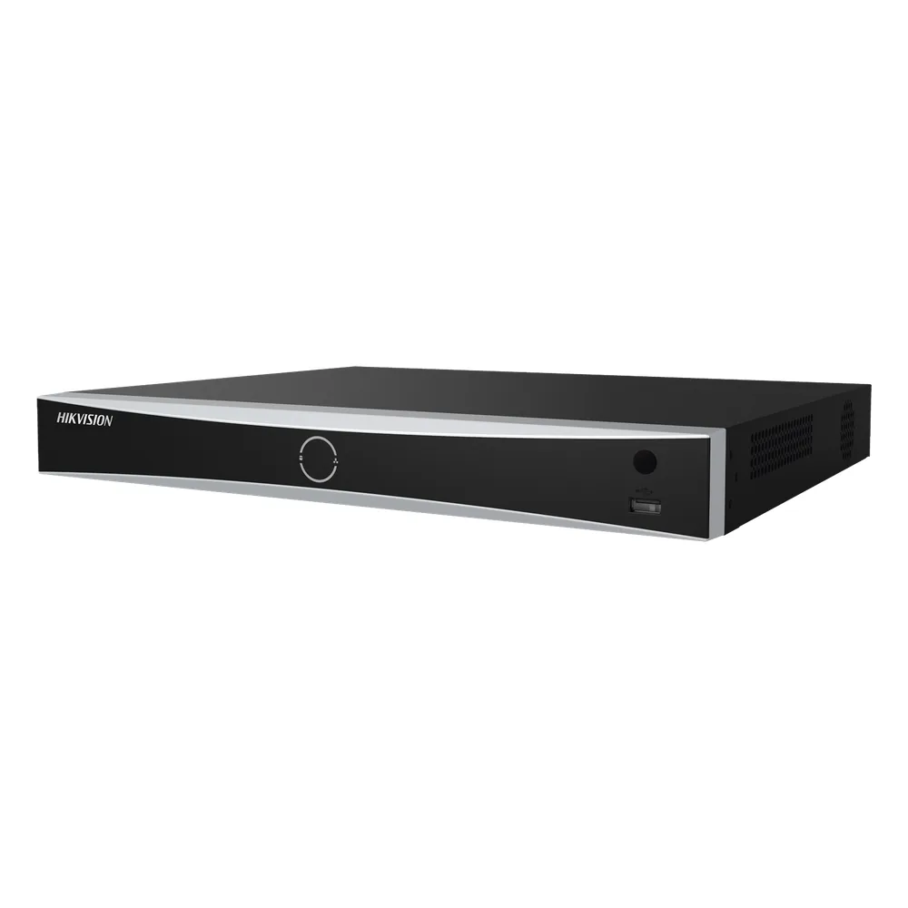 NVR 12 Megapixel (4K) / Reconocimiento Facial / 8 Canales IP / 8 Puertos PoE+ / 2 Bahías de Disco Duro / Filtro de Falsas Alarmas / Detección de Cuerpo Humano y Vehículos