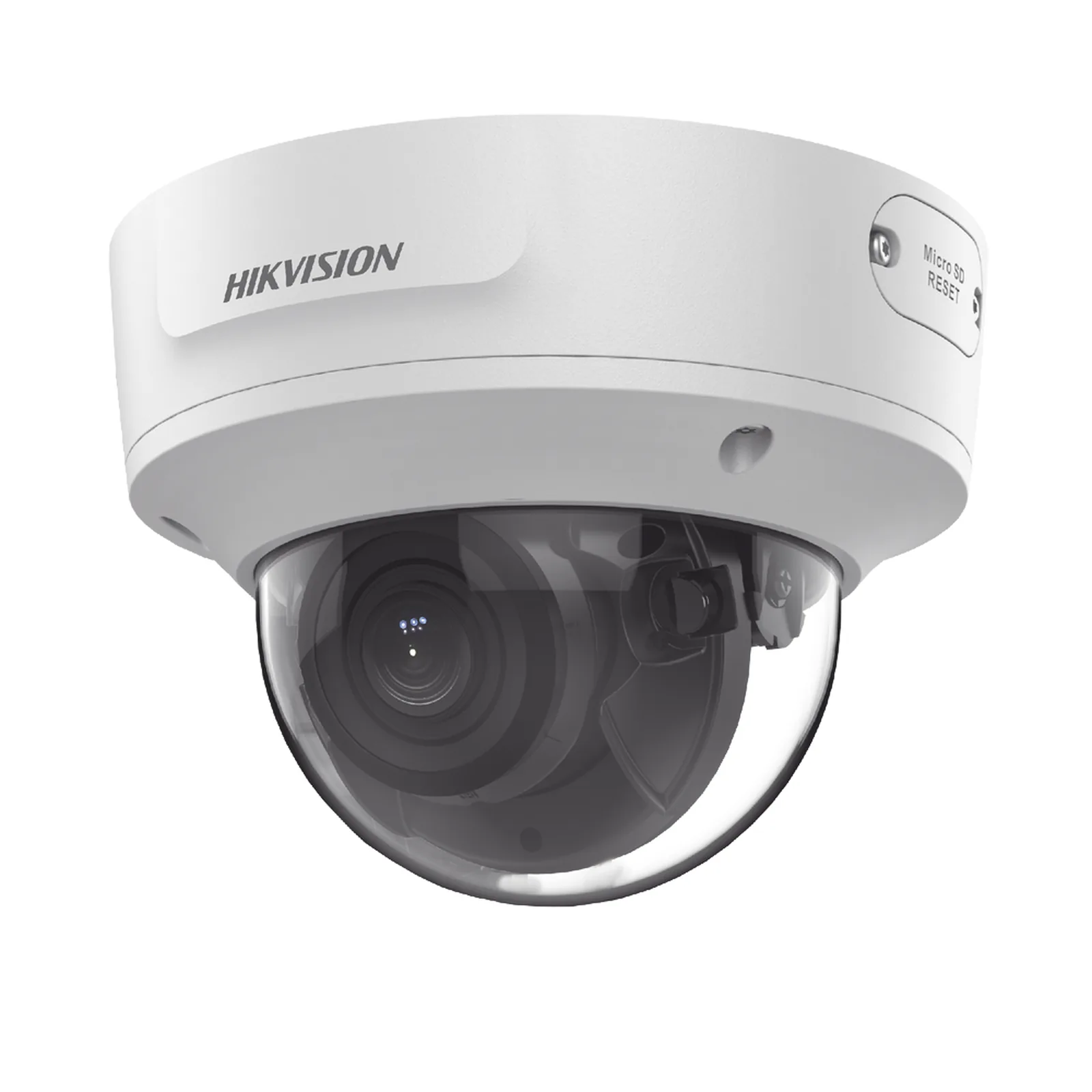 Domo IP 2 Megapixel / Lente Mot. 2.8 a 12 mm / 40 mts IR EXIR /Exterior IP67 / IK10 / WDR 120 dB / PoE / ACUSENSE (Evita Falsas Alarmas) / Entrada y Salida de Audio y Alarma / MicroSD / ONVIF / ACUSEEK