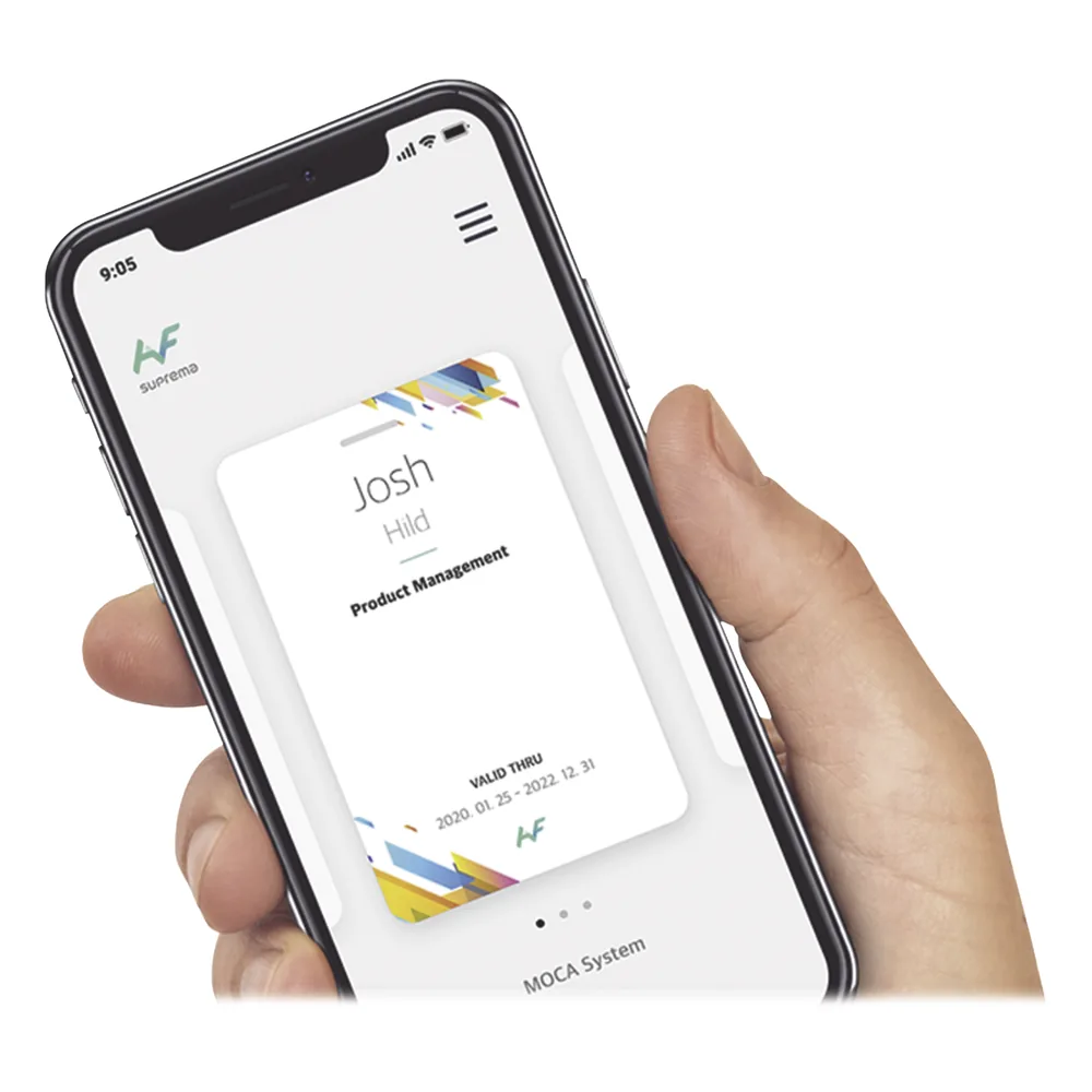 Tarjeta Virtual de Mantenimiento compatible con lectores Bluetooth de Suprema