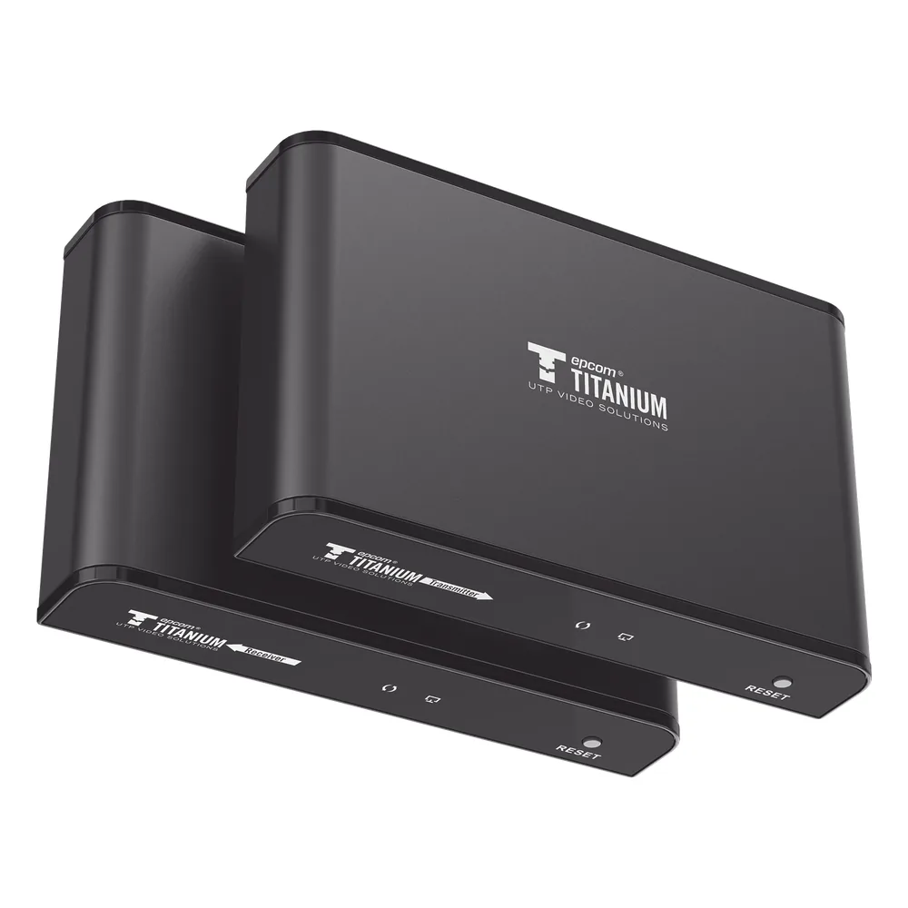 Kit Extensor HDMI para distancias de 120 metros / Resolución 1080P a 60Hz / Cat 6 / Soporta conexión Uno a Uno y Uno a Muchos / Soporta hasta 253 Rx / Salida Loop / Baja Latencia / Uso 24/7 / Soporta HDbitT / Compatible con Switch Gigabit