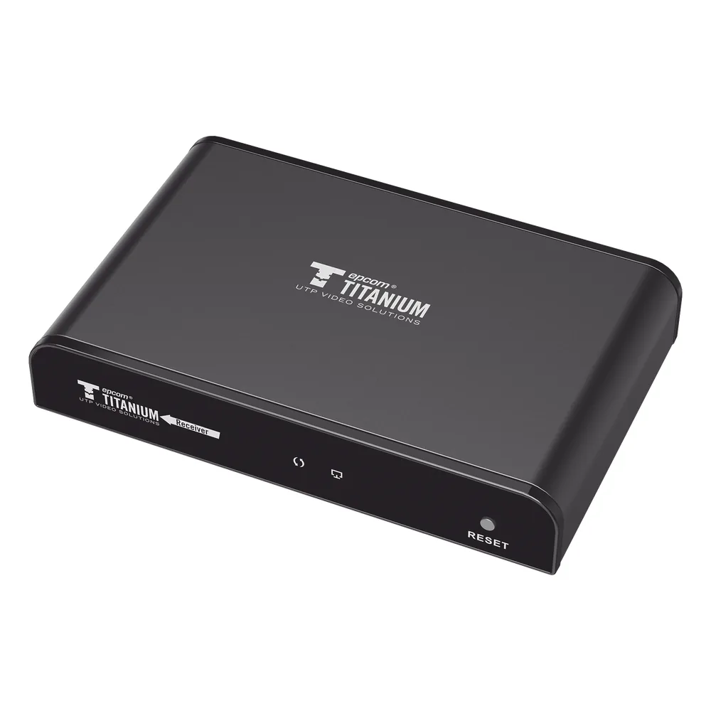 Receptor Compatible para Kits TT-383PRO4.0 / Resolución 1080P@60Hz / Cat 5e/6 / Distancia de 120 m / Control IR / Protocolo HDbitT / Compatible con Switch Gigabit .