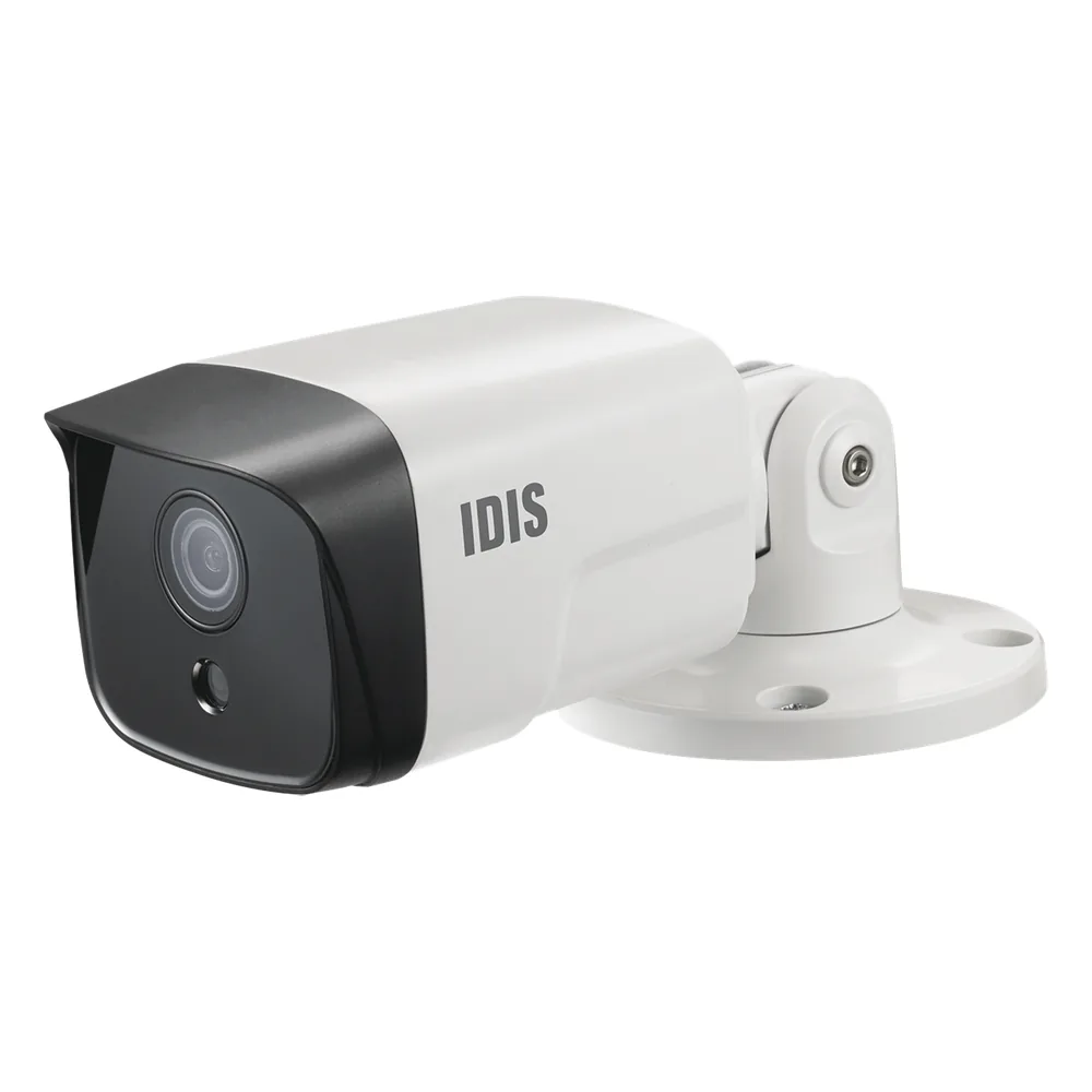 Bala IP 5 Megapixeles | MicroSD Hasta 256GB | Lente Fijo 2.8 mm | IK10/IP67 | IR 30 m | Entrada y Salida Alarma | POE | Modo Pasillo | WDR 120 dB