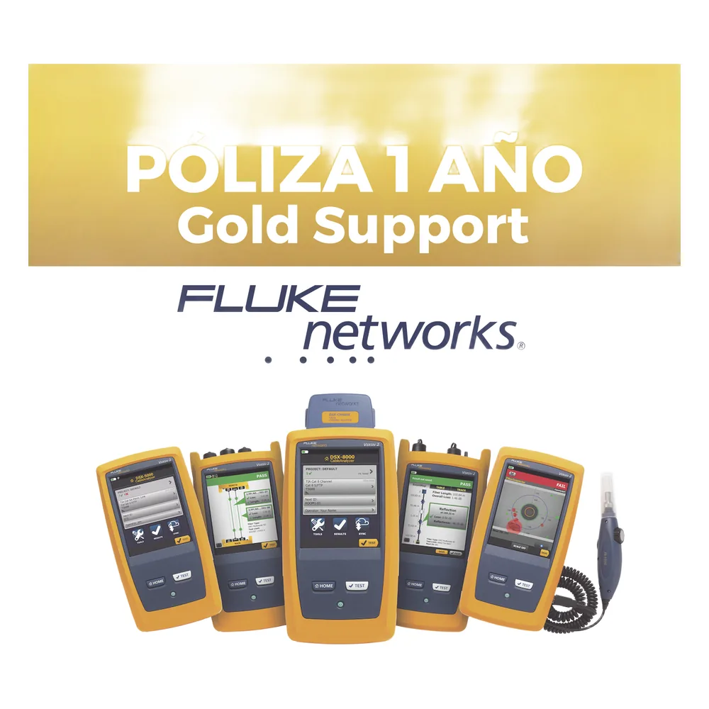 Poliza de 1 Año de Soporte Gold para Certificador DSX2-5000INT