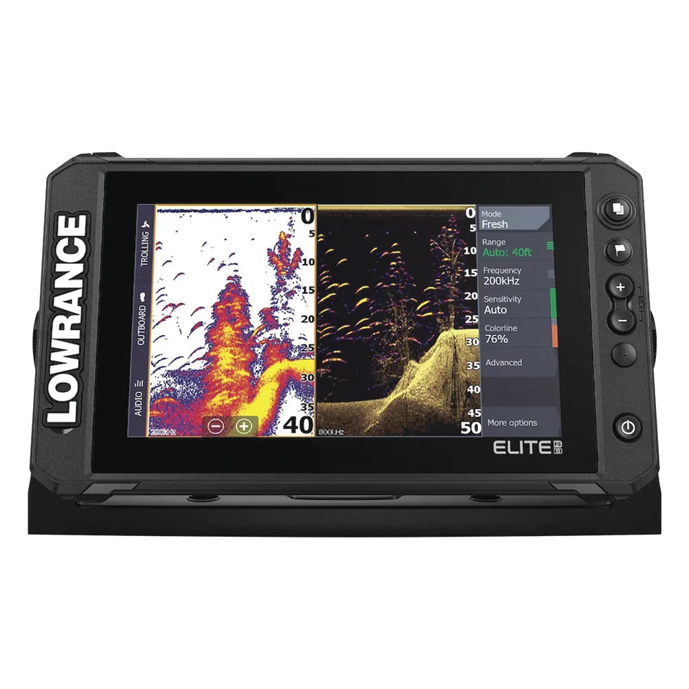 Pantalla de navegación Elite FS de 9" no incluye transductor.