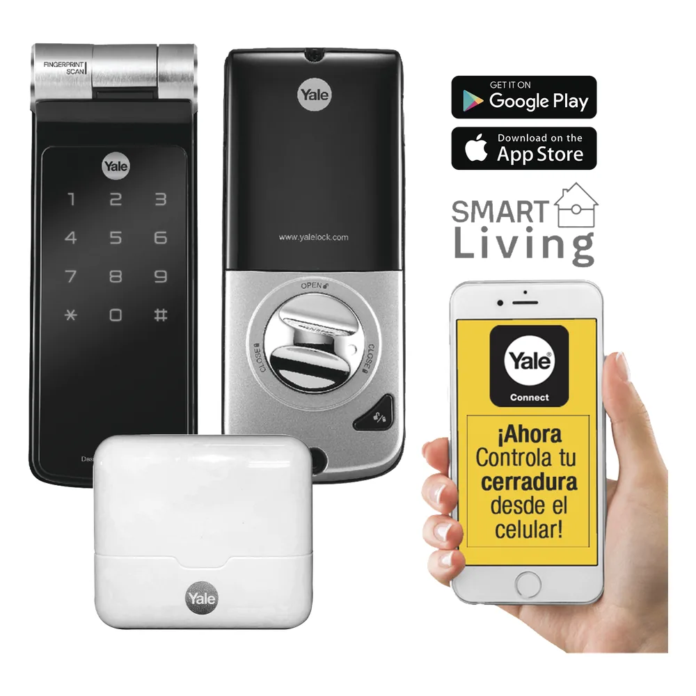 Kit de Hub con Cerradura YDF40A: Código, Biometria y apertura Smartphone en cualquier parte el Mundo