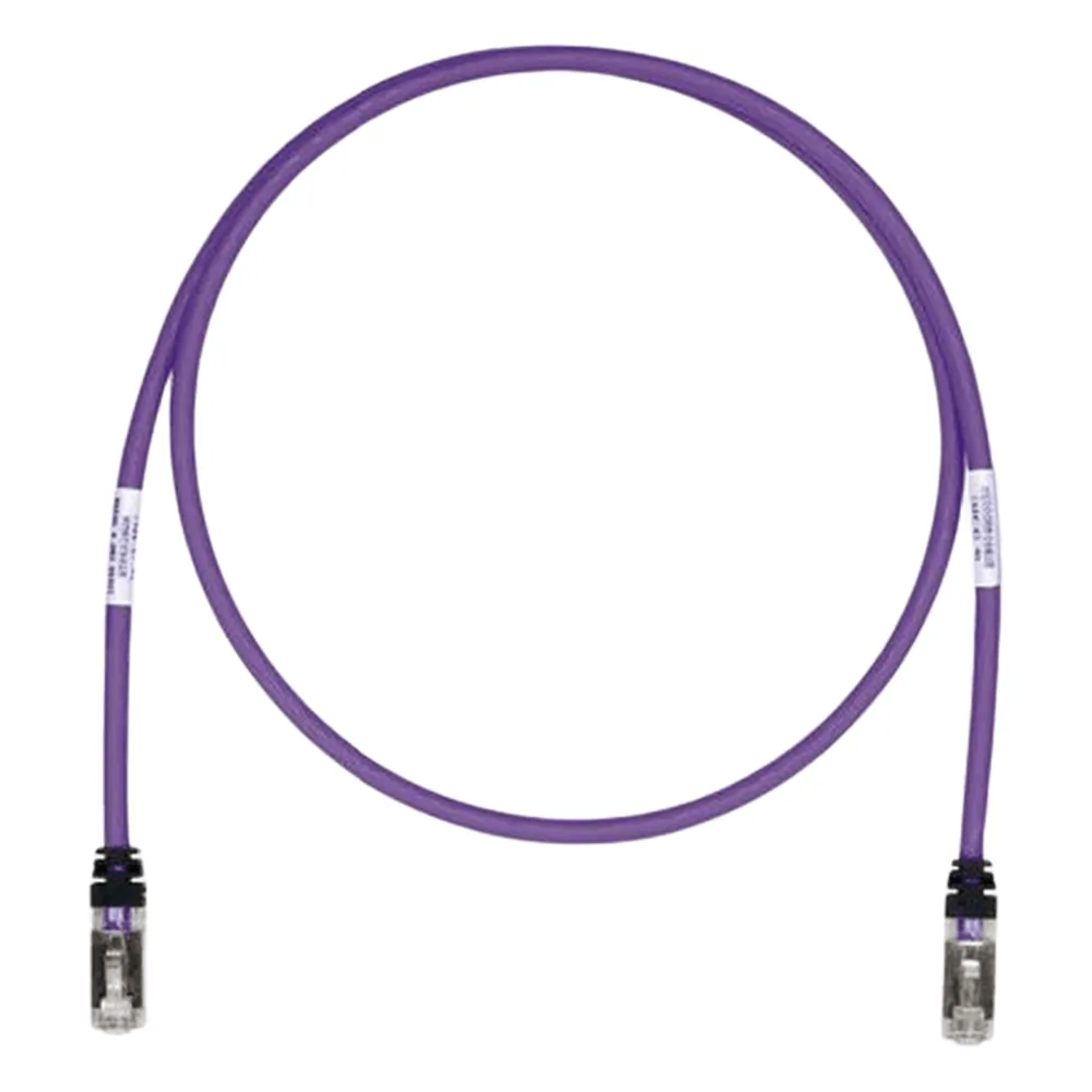 Patch Cord Cat6A, Blindado S/FTP, CM/LS0H, 3.96 Metros (13 Pies), Color Violeta