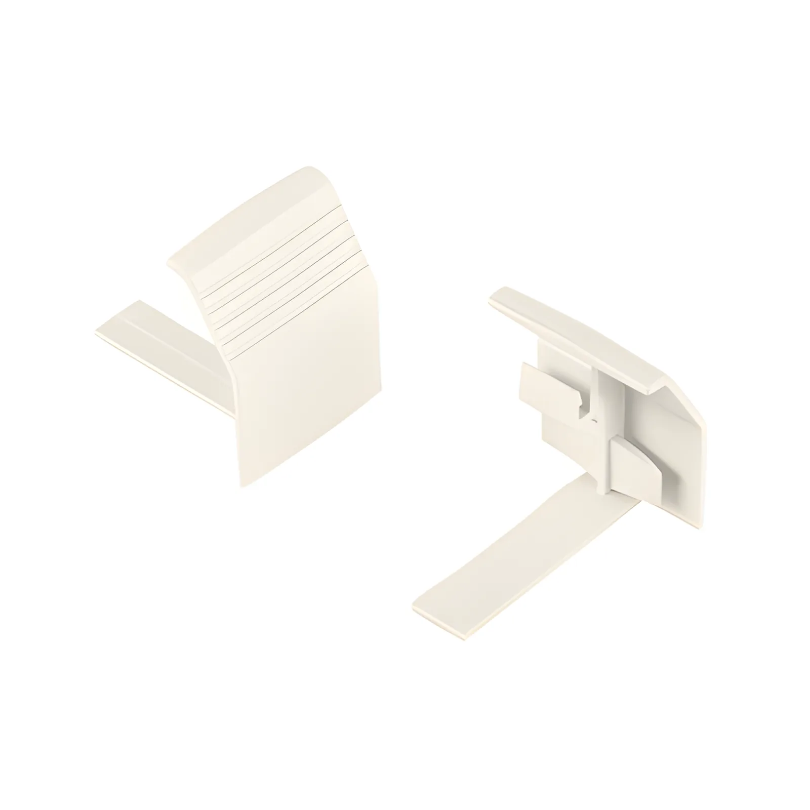 Unión recta de base, para uso con canaleta T70, Material PVC Rígido, Color Blanco
