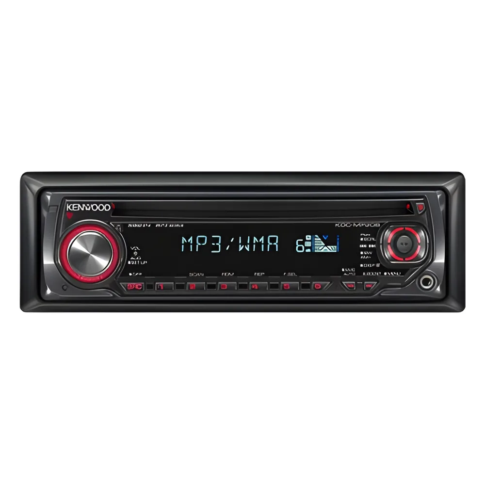 Autoestereo KENWOOD MP3/AM/FM con control remoto.