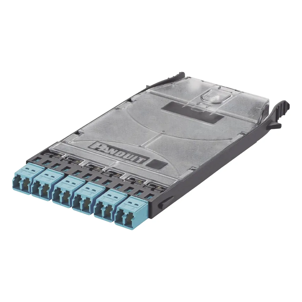 Cassette HD Flex? Con 6 Puertos LC Duplex (12 Fibras), Para Fibra Multimodo OM3, Color Azul