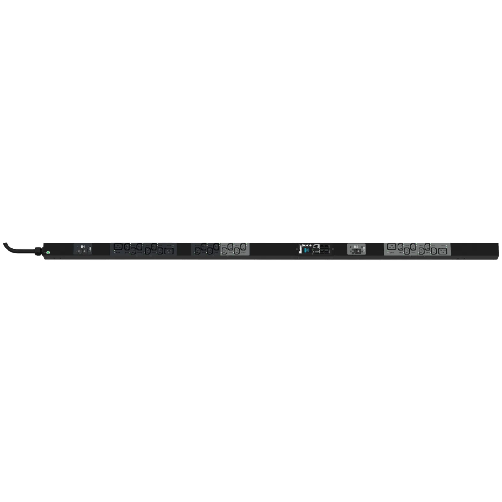 PDU Monitoreable y Switchable por Toma (MSPO) para Distribución de Energía, Enchufe de Entrada NEMA L6-30P, Con 20 Salidas C13 y 4 C19, de Instalación Vertical, 208 Vca, 30 Amp