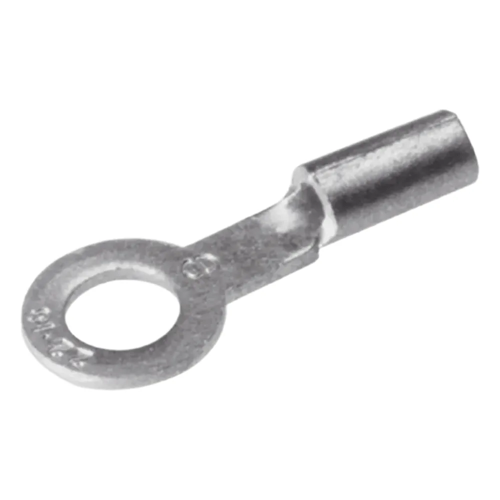 Zapata Terminal de Ojillo BURNDY para Tornillo de 1/4" (6 mm) y Calibre 12-10 AWG.