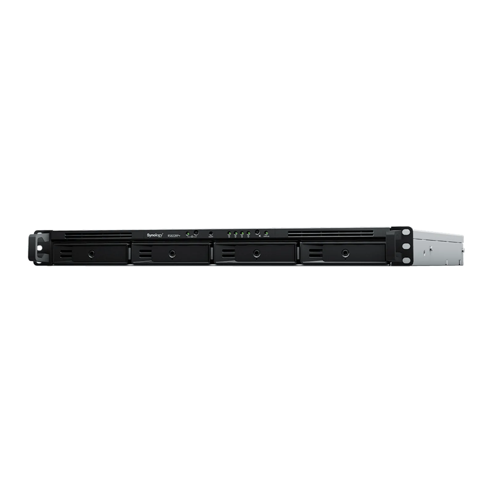 NAS RackStation RS822RP+ | 4 Bahías | 1U | AMD Ryzen V1500B | 32 GB DDR4 ECC | 4 Puertos 1GbE | Expansión PCIe | Compatibilidad con RAID | Caché SSD | Unidades de Energía Redundantes.