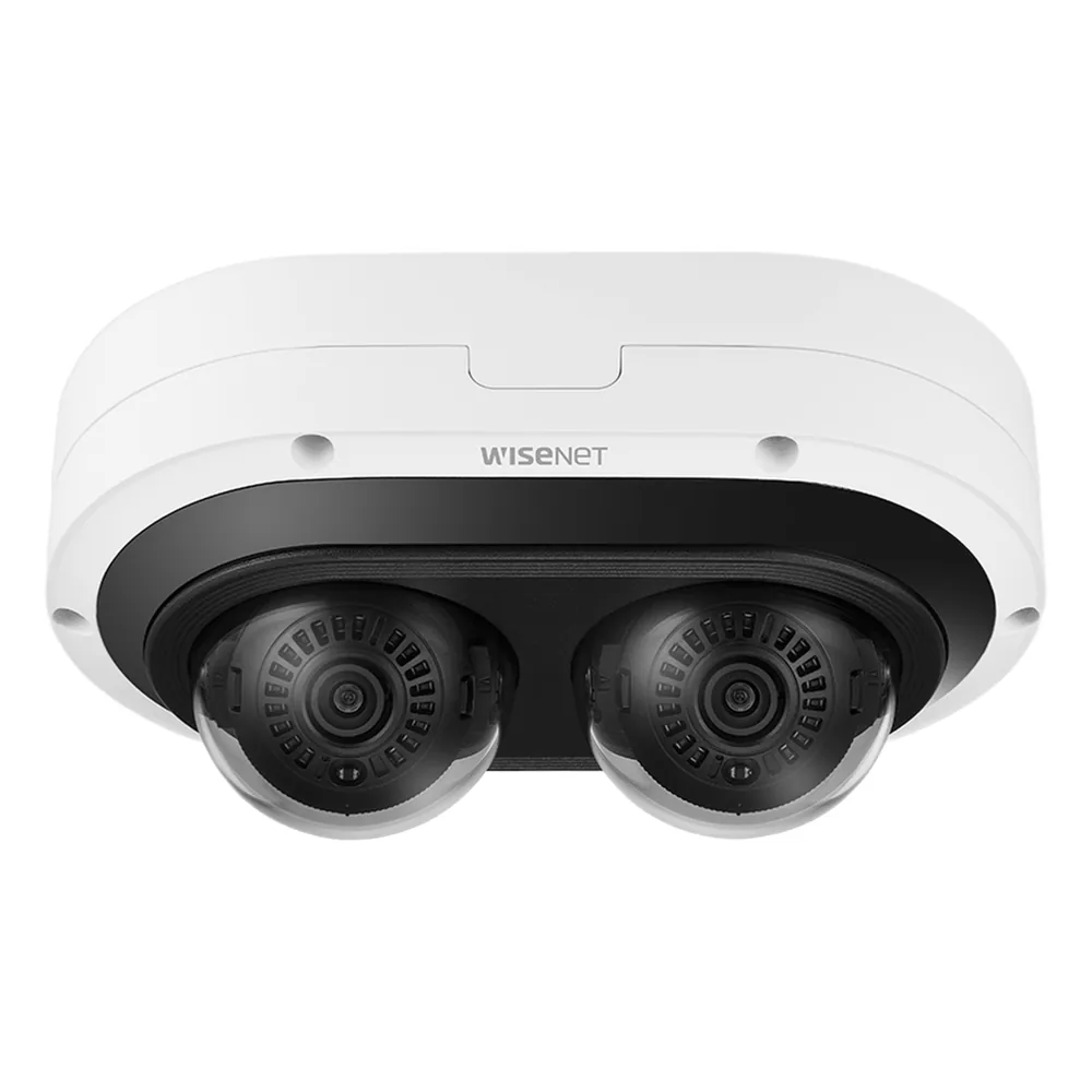 Camara Multisensor 2MP x 2 CH con IA / Lente Motorizado de 3 a 6mm / P-Iris / WDR 120dB / Protección IP66 / IK10 / NEMA4X