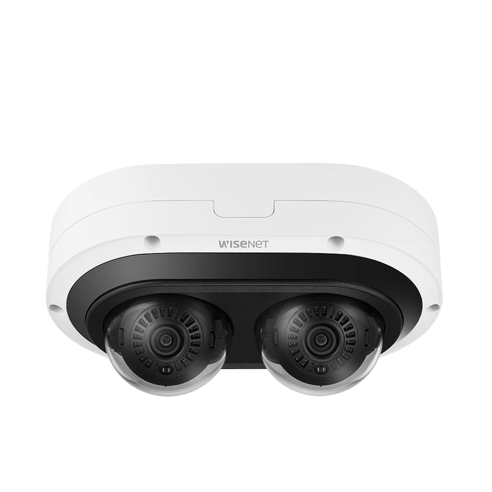 Camara IP Multi-sensor Multi-direccional / 2 Canales de 2MP / incluye Lentes motorizados de 3.54 a 6.69mm / H.265 + WiseStream II / WDR 120dB / Exterior IP67 / IK10 / NEMA4X