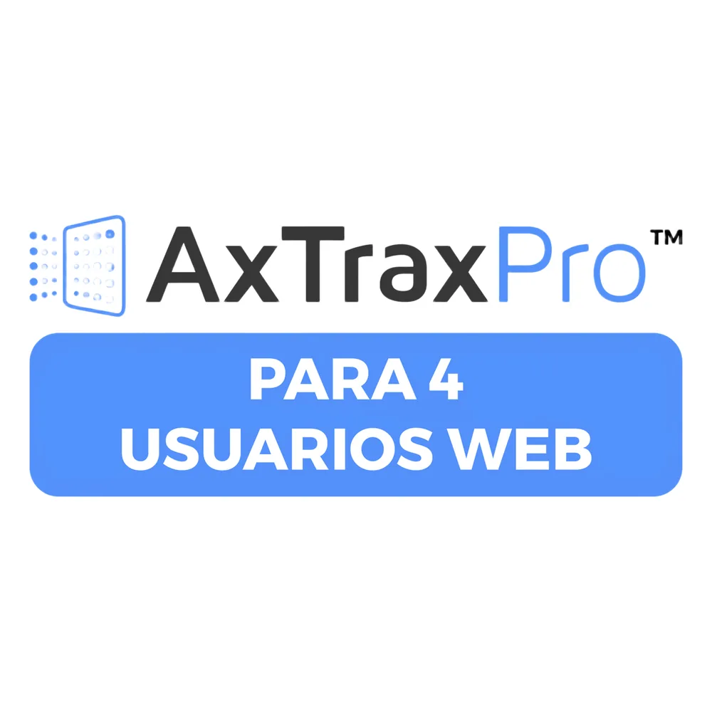 Licencia De 4 Usuarios Clientes Web para AxtraxPro