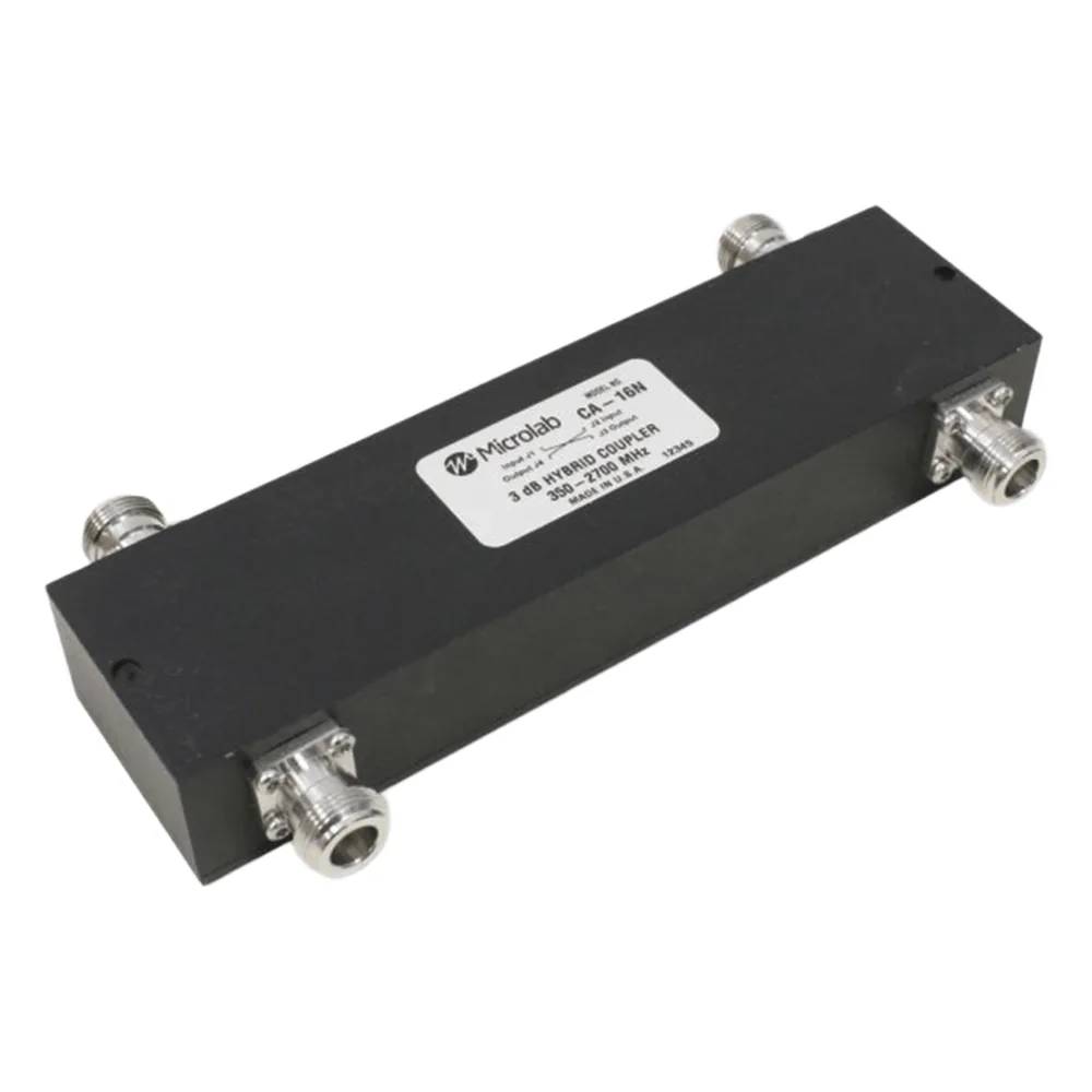 Acoplador hibrido 2x2 350-2700MHz 200W -161dBc tipo N 4.3 -10 IP65