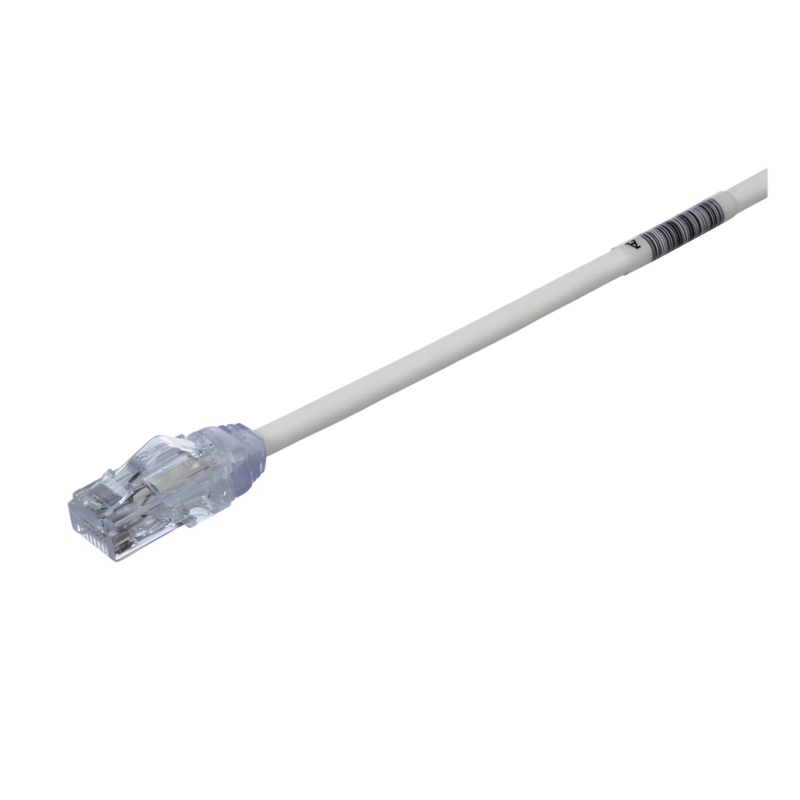 Cable de Parcheo UTP Cat6A, CM/LSZH, Diámetro Reducido (28AWG), Color Blanco Mate, 19.81 Metros (65 Pies)