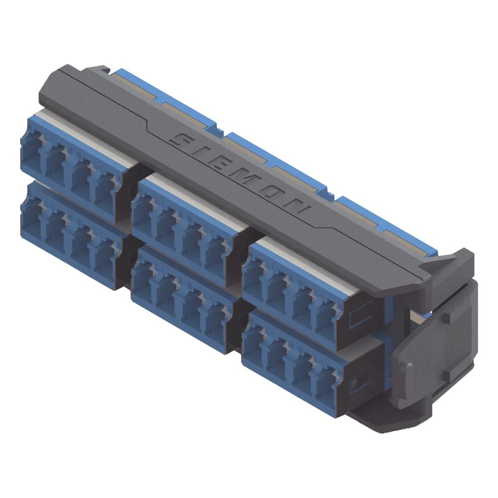 Placa Acopladora LightVerse, 12 Conectores Dúplex LC/UPC Shuttered, Acepta hasta 24 Fibras Monomodo