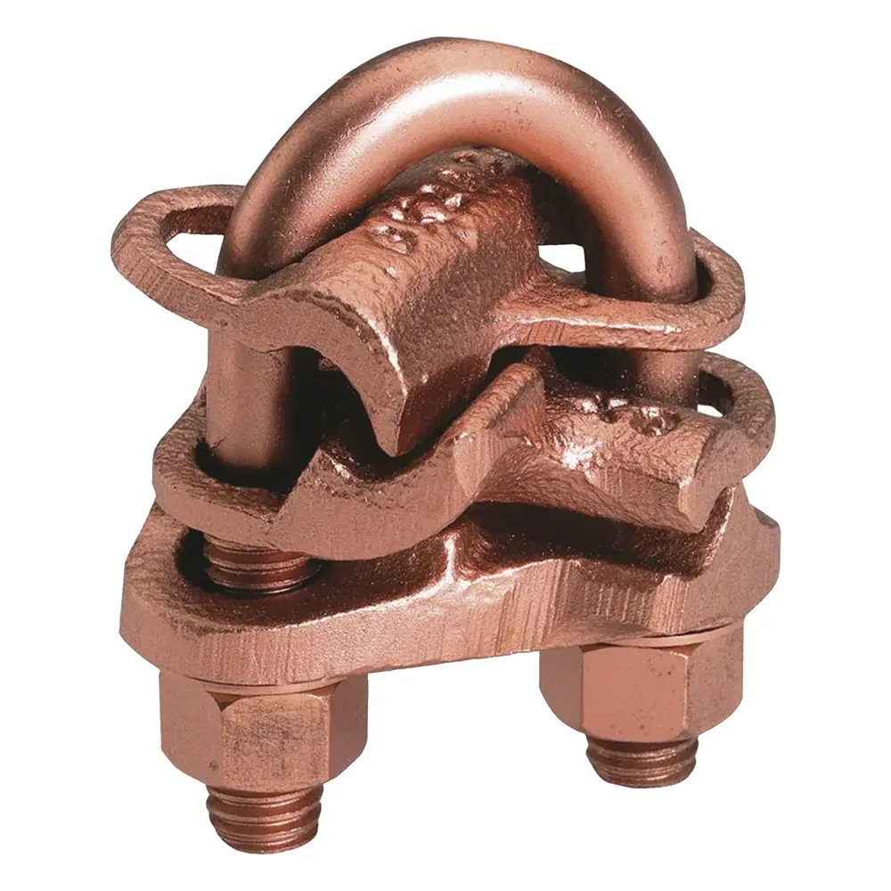 Conector mecánico para 2 cables en forma de cruz para ranura A calibre mínimo 4 sol- 2/0 tre y ranura B 4 sol - 2/0 tre.
