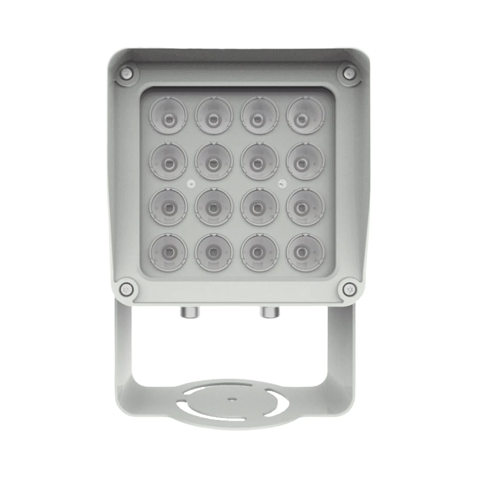 Lampara IR de Luz Continua / 16 Lámparas LED / Distancia Efectiva 16 a 25 metros / Cobertura 40° / Exterior IP66