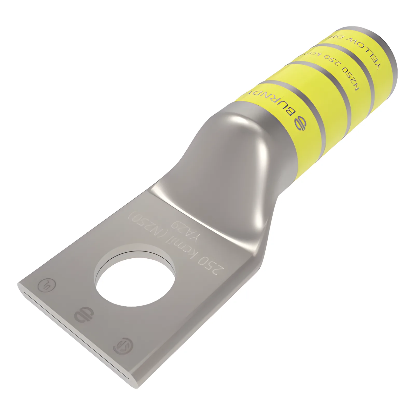 Terminal de Compresión para Tornillo 1/2 " y Calibre 250 KCMIL.