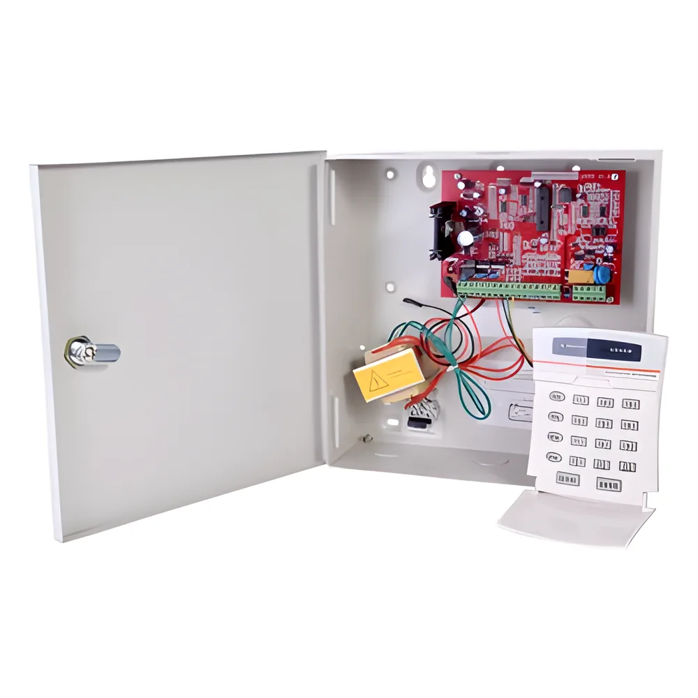 Panel de control cableado, 8 zonas, 2 particiones, salida programable