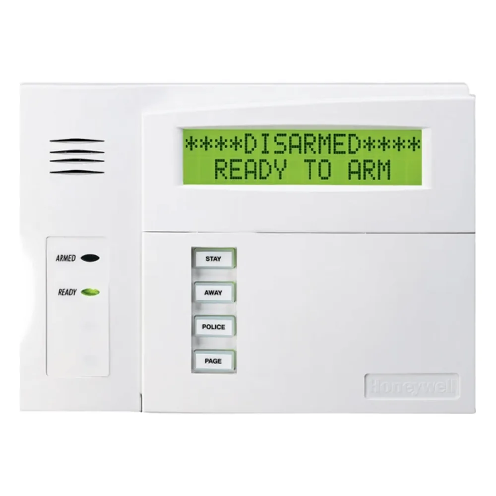 Teclado alfanumérico inalámbrico con receptor integrado para paneles VISTA y sensores serie 5800