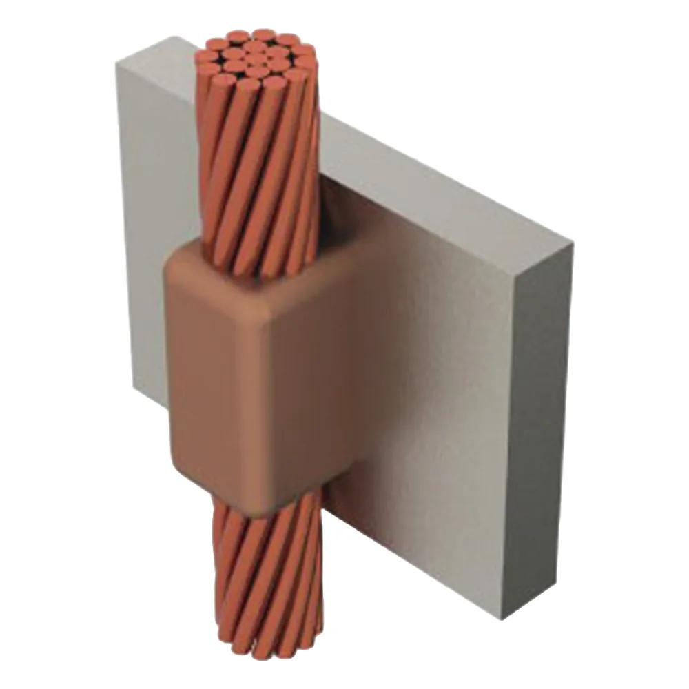 Molde para soldadura exotermica cable de paso vertical cal.2/0 a Placa Vertical.