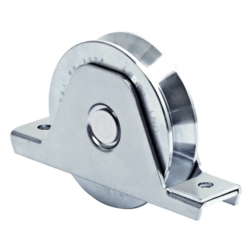 336V - Rueda de 16 cm / Capacidad Para Puertas de Hasta 640 kg / Canal Tipo "V"