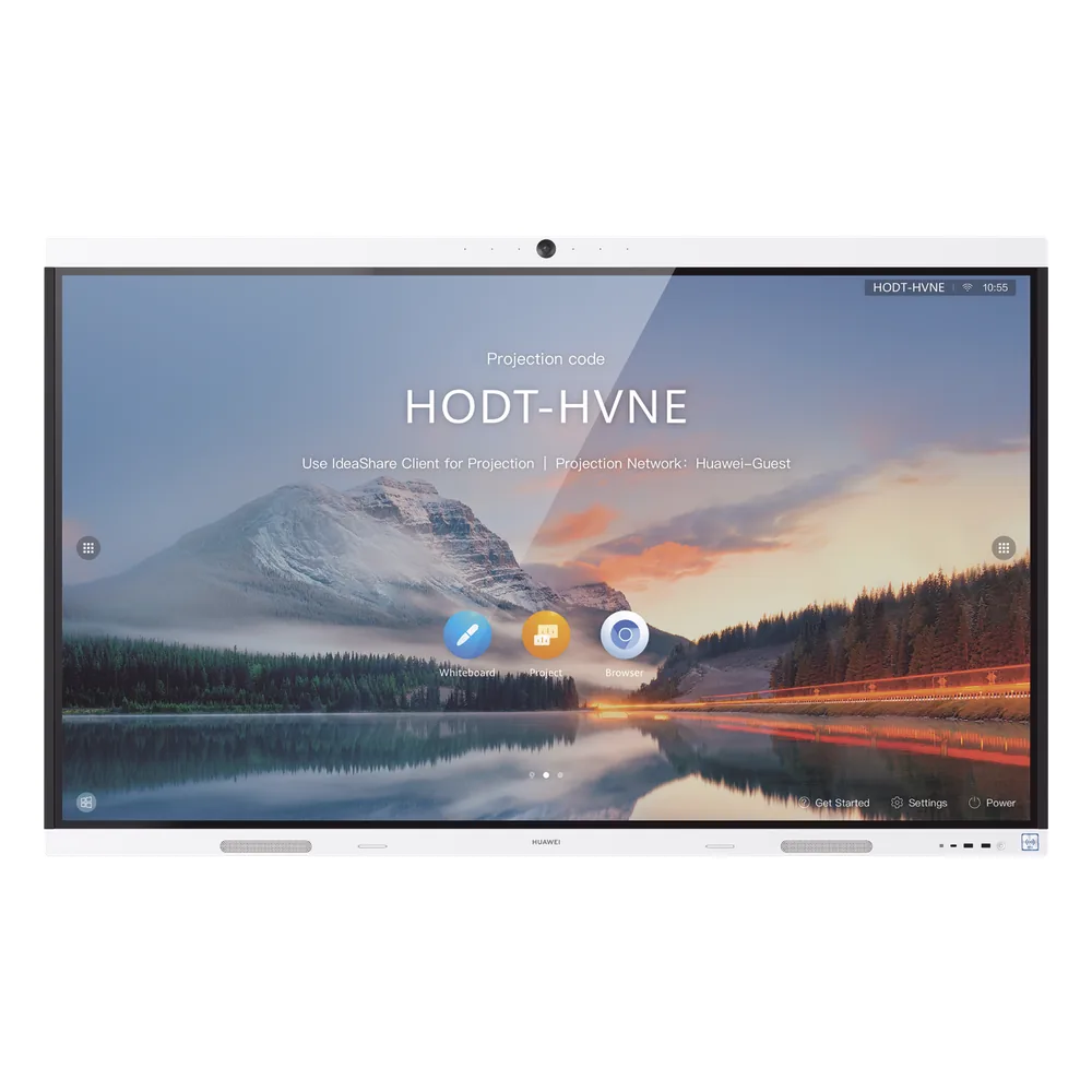 HUAWEI IdeaHub B2, Pantalla interactiva para Colaboración Inteligente, 65", 4K UHD, Android 9, Wi-Fi, blanco Jade.