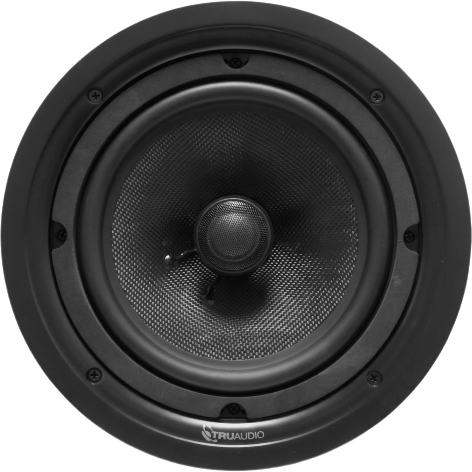Serie Phantom TruAudio / Altavoz Empotrable en Techo / 2 Vías / Woofer de Fibra de Vidrio / Tweeter Pivotante de Titanio/ Rejilla Ghost sin Marco / Clasificación de Humedad / Quick Connect