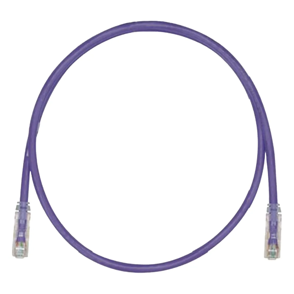 Cable de Parcheo TX6, UTP Cat6, 24 AWG, CM, Color Violeta, 8 Metros (26.25 Pies)