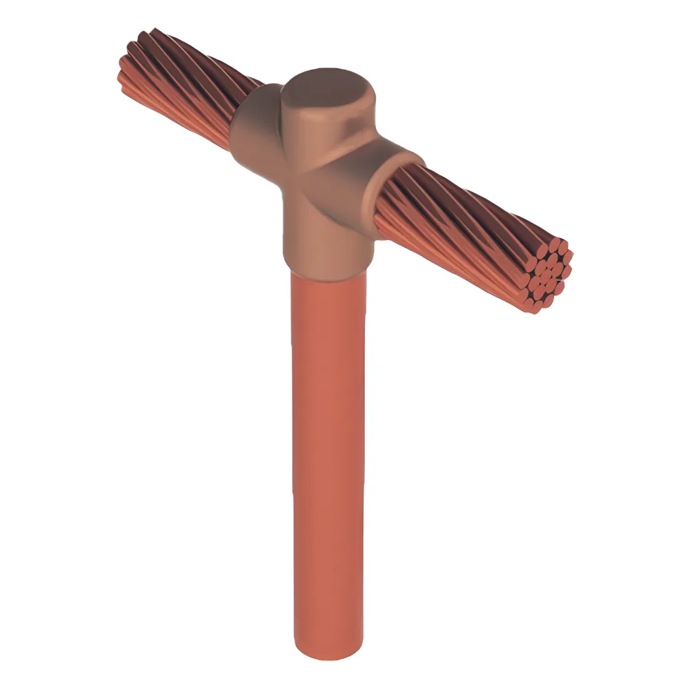 Molde para soldadura exotermica Tipo T, Tope de varilla 5/8 in. a Cable de Paso 2/0 AWG