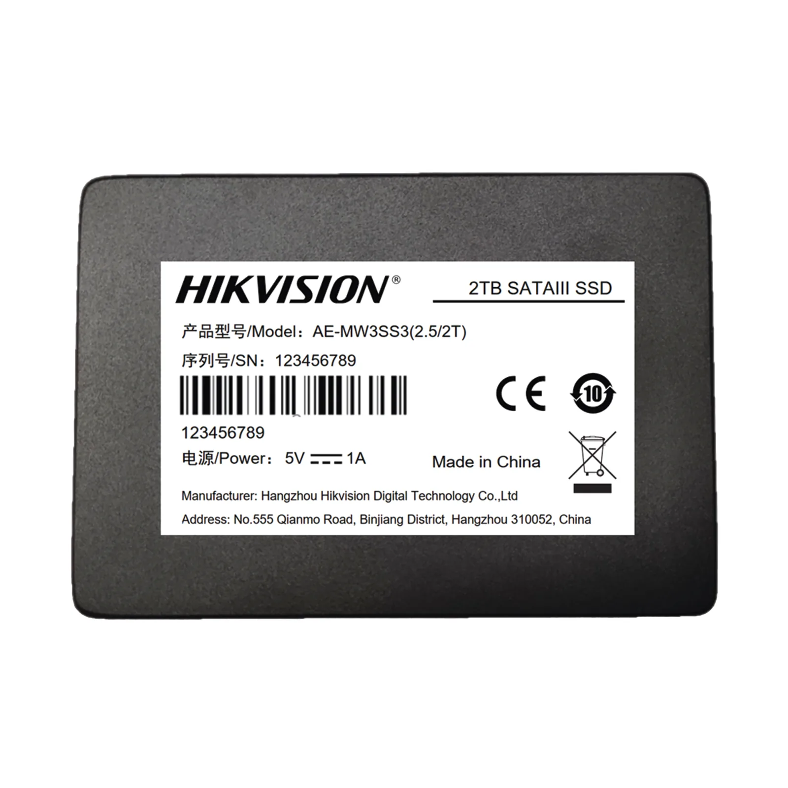 SSD PARA Videovigilancia Móvil / 2 TB / 2.5" / Alto Performance / Uso 24/7 / Resistente en Alta Temperaturas