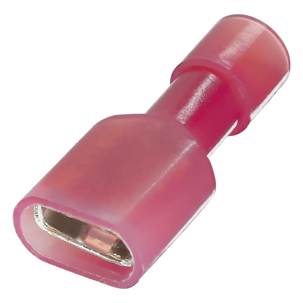 Terminal hembra aislada completa / Baterías con terminal macho F1 / para cables 22-16 AWG / Paquete de 25 piezas
