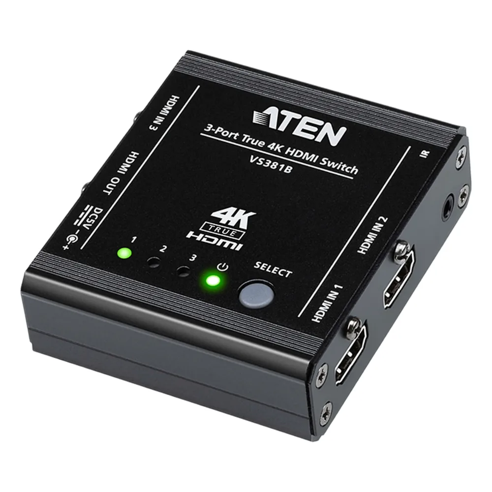 CONMUTADOR HDMI 4K REAL DE 3 PUERTOS